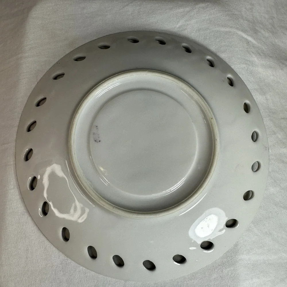 Iridescent Pink Orchid Tea Cup Reticulated Saucer‎ Lusterware Grandmillennial